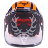 Kox - Protos® Forsthelm / Schutzhelm Edition Mit Gehörschutz Und Visier Integral Forest Orange/blau Onesize