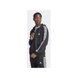 Adidas Essentials 3-Streifen, Kapuzenjacke schwarz