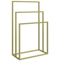VidaXL Handtuchständer Golden 48x24x79 cm Eisen