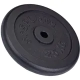 ScSPORTS® Hantelscheiben - Einzeln/Set, Ø 30/31 mm, Gusseisen, Gewichtswahl - Gewichtsscheiben, Hantelscheiben-Set, Hantelgewichte, Fitness Scheiben, Gewichte für Hantel (25 KG (1 x 25 kg))