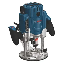 Bosch GOF 20-12 (2000 W) inkl. Staubabsaugung, Rollenführung und Parallelanschlag, Zentrierstift, Steckschlüssel, Spannzangen-Set 12 mm, 8 mm, 1x Kopierhülse