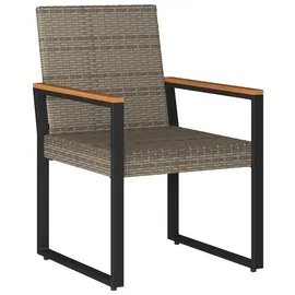vidaXL Gartenmöbel Set 3-tlg. Grau/Dunkelgrau