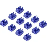 Renkforce RJ45 LAN Port Schloss RF-4695228 12er Set Blau RF-4695228