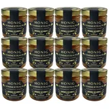 BIENEN SCHMIDT Honig "SOMMERTRAUM" 500 g im Glas, 12 x (Spar-Set), Sommerblütenhonig aus Oberfranken, rein und natürlich, deutscher Honig