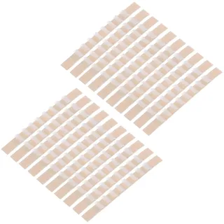 QUARKZMAN 50Stk rutschfest Aufhänger Griffe Silikon Kleber Kleidung Aufhänger Streifen für Holz Plastik Kleiderbügel Klar (2.76" x 0.28")