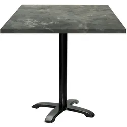 Restootab Tisch Bazila 70x70cm - Modell metallisierter Stein