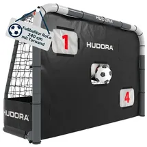 Hudora Fußballtor Schwarz 240 x 160 x 85 cm