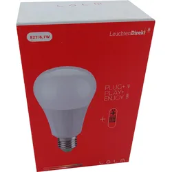 Leuchten Direkt LED Leuchtmittel Lola Birnenform E27 6,7W 550lm RGB Farbwechsel ...