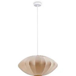 PACO HOME Pendelleuchte "HUGO PD1", weiß, Ø 50cm H: 25cm, Lampen