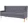 vidaXL 3-Sitzer Sofa Stoff Grau