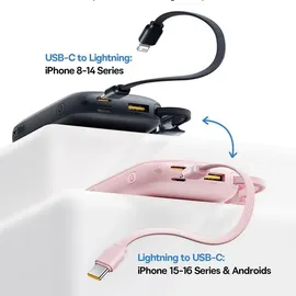 Baseus EnerFill FC21 Qpow 3 Ultra 20000mAh 22.5W with display and cable black 20000 mAh, W, schwarz 122,4 x 69,9 x 32,4 mm - Schwarz