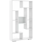 Costway Bücherregal 70 x 20 x 120 cm Weiß