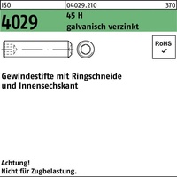 Industrial Quality Supplies ISO 4029 Gewindestifte mit Zapfen &