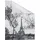 Lichtblick Fensterfolie Paris, 1 St., blickdicht, strukturiertKlebepunkte, selbstklebend, Sichtschutz schwarz-weiß, Fensterfolie, 30978430-4