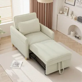 Homcom Schlafsessel 3 in 1 Polyester 74 x 82 x 60 cm Beige