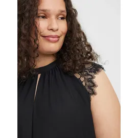 Vero Moda Curve Langarmbluse VMMilla (1-tlg) Spitze schwarz XL (52/54)