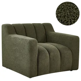 Beliani Sessel AGERUP Bouclé 72 x 71 x 70 cm Dunkelgrün