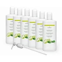 Cosimed Massagelotion-Set 6x Massagelotion Ginkgo-Limette 1 l, inkl. Dosierpumpe