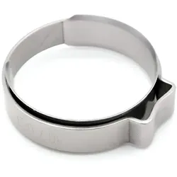 1-Ohr Klemme Edelstahl mit Einlagering  / (Spannbereich) 8,5-10,0 mm