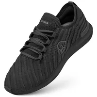 GIESSWEIN Eco Sneaker Herren - Atmungsaktive Walkingschuhe, Männer Freizeitschuhe mit Merino Fußbett, Leichte & Bequeme Mesh Stoffschuhe, Schlupfschuhe, Komfortable Fitnessschuhe - 47 EU