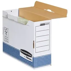 Bankers Box Archivboxen Bankers Box weiß/blau 10,8 x 26,5 x 32,7 cm, 10 St.