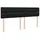 vidaXL Boxspringbett mit Matratze Schwarz 180x200 cm Samt