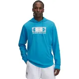 Under Armour Rival Terry-Fleece Logo Hoodie Herren 452 ether blue/mod gray/white XL