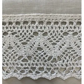Home fashion Alegra Scheibengardine 90 x 180 cm weiß