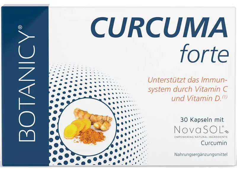 Botanicy Curcuma Forte Kapseln mit Pflanzenextrakten 30 KAP