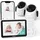BOIFUN Babyphone mit 2 Kameras und App, Split-Screen-Ansicht, 4,3" WLAN Babyfon, - Weiß