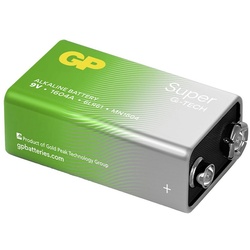 GP Batteries GP Batteries Super 9 V Block-Batterie 9 V 1 St. Batterie, (9 V)