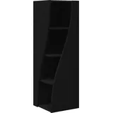 MOBCANT Modern Eckschrank & Aufbewahrungsschränke Schwarz Holzwerkstoff Schließfächer mit Stauraum Spind Schrank für Flur Duschraum Arbeitszimmer Schlafzimmer (32 x 32 x 102 cm)
