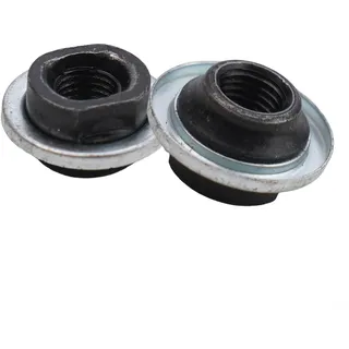 Vorderradachs-Kegel mit Staubschutz, 5/16 3/8 Außendurchmesser, schwarz und silber, Paket enthält 2 x Achse (M8)