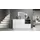 Vladon Sideboard 153 x 88 x 38 cm Weiß Hochglanz / Schwarz Hochglanz