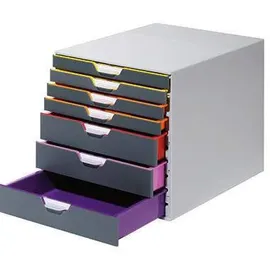 Durable Schubladenbox Varicolor 28 x 29,2 x 35,6 cm 7-tlg. grau/mehrfarbig