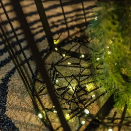 Lumi Jardin Lichterkette Solar 16,3 m Schwarz