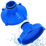 YUEXNKO Skimmer Adapter für Poolsauger, 2pcs Poolsauger Adapter für Saugschlauch, Vakuumadapter, Pool Skimmer Adapter, Pool Einlaufdüse, Pool Vakuum Adapterteile, für Poolabflüsse