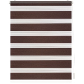 Lichtblick Duo Rollo / Doppelrollo Klemmfix 45 x 150 cm dunkelbraun