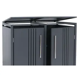 MCW Mülltonnenverkleidung MCW-Q76 116 x 132 x 89 cm anthrazit