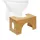 Relaxdays Toilettenhocker aus Bambus Hellbraun
