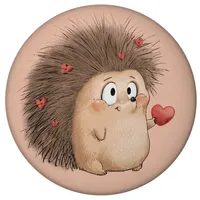 Speecheese Verliebter Igel Magnet rund mit Flaschenöffner rund Liebesbote