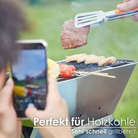 Steinborg Klappgrill schwarz