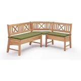 58 aufm Kessel 58aufmkessel Eckbank, Buche Grün, Holz, 224x177 cm, Esszimmer, Bänke, Eckbänke