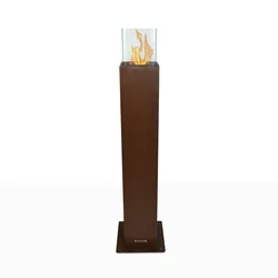 Divina Fire Bioethanol Gartenkamin Outdoor Biokamin Capri 110 Rust