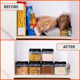 Belle Vous Frischhaltedose transparent 0,5 l 6-teiliges Set