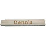 Heka Zollstock Dennis 2 m, weiß