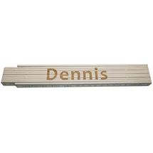 Heka Zollstock Dennis 2 m, weiß