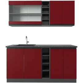 Vicco Küchenzeile R-Line 160 cm Rot
