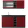 Vicco Küchenzeile R-Line 160 cm Rot