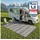 evocamp Outdoor Teppich 270x400 cm, Kunststoffteppich, wetterfest und leicht, Picknickdecke für den Outdoor-Bereich, Vorzeltteppich aus Kunststoff-Fasern